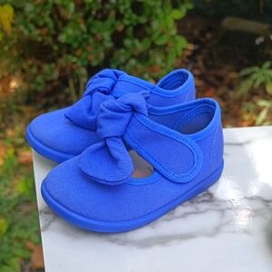 Blue Kids Shoes with Bow